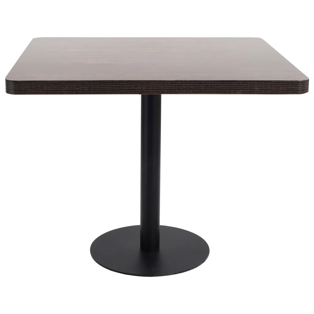 Tavolo da BistrÃ² Marrone Scuro 80x80 cm in MDFcod mxl 97198