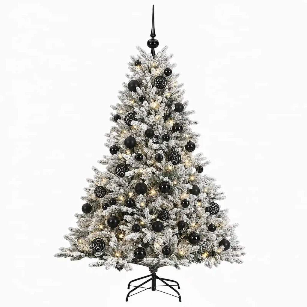 Albero di Natale artificiale con palline 150 cm 150 LED 3465562