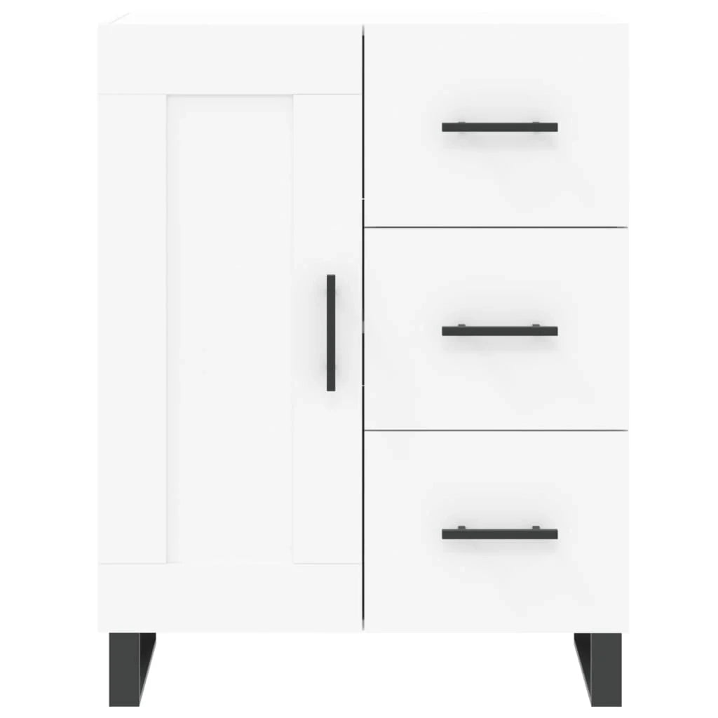 Buffet credenza cassettiera armadio mobile contenitore organizer per cucina soggiorno salotto 69,5 x 34 x 90 cm legno ingegnerizzato bianco 02_0030454
