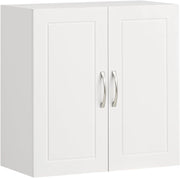 Armadietto pensile da bagno Mobile da parete per il cucina con due ante bianco L60*P30*A60 cm FRG231-W