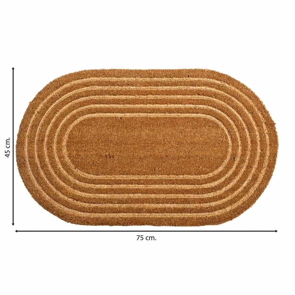 Zerbino in fibra pressata marrone 75x45