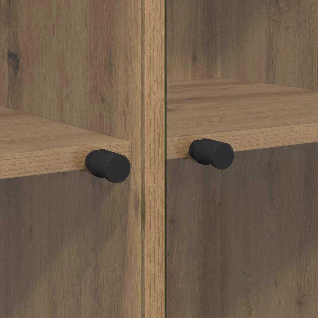 Credenza 2 pcs Rovere artigianale 68 x 37 x 142 cm 3402645