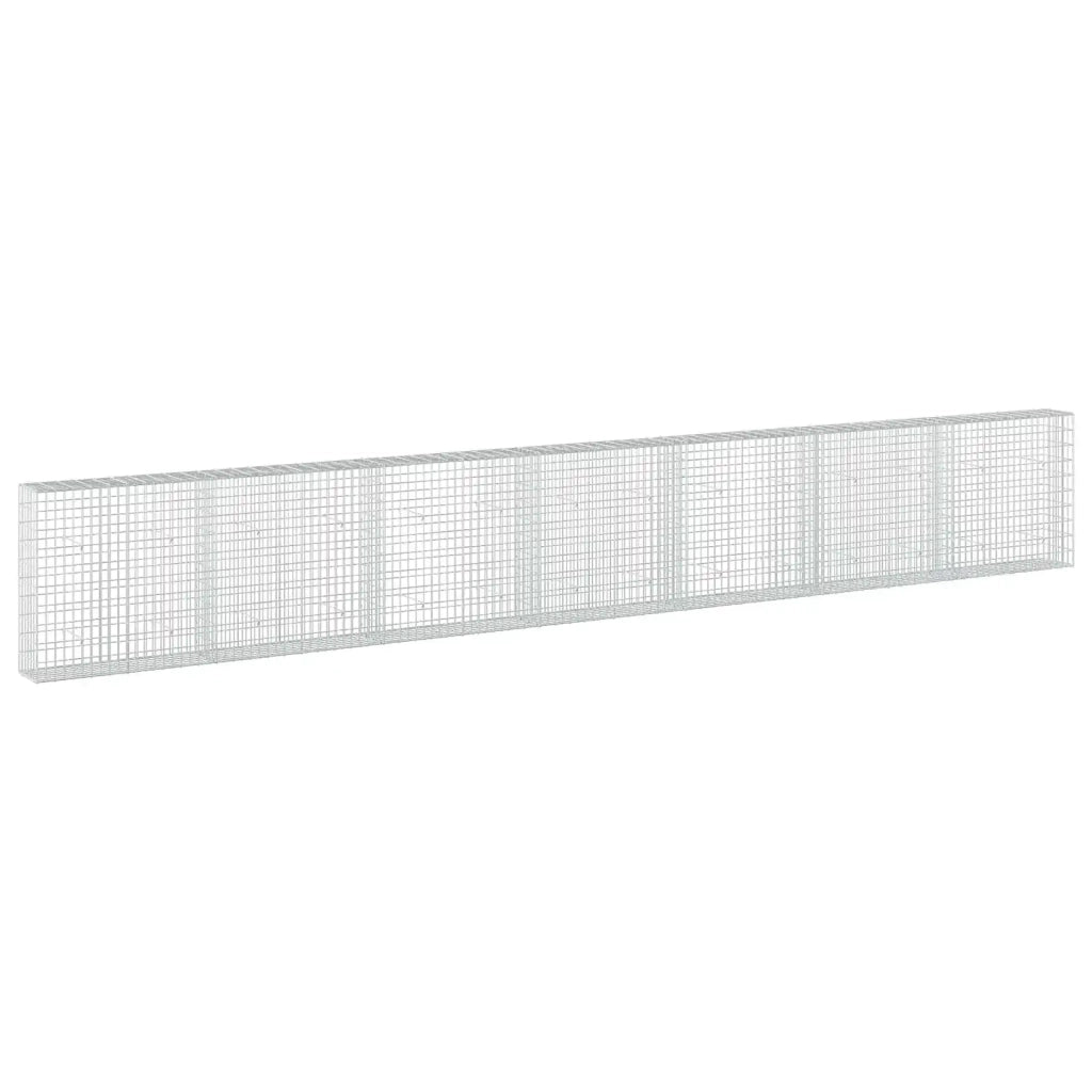 Gabione con Filo da 5 mm e Rete da 5x10 cm 700x30x100 cm 3464648