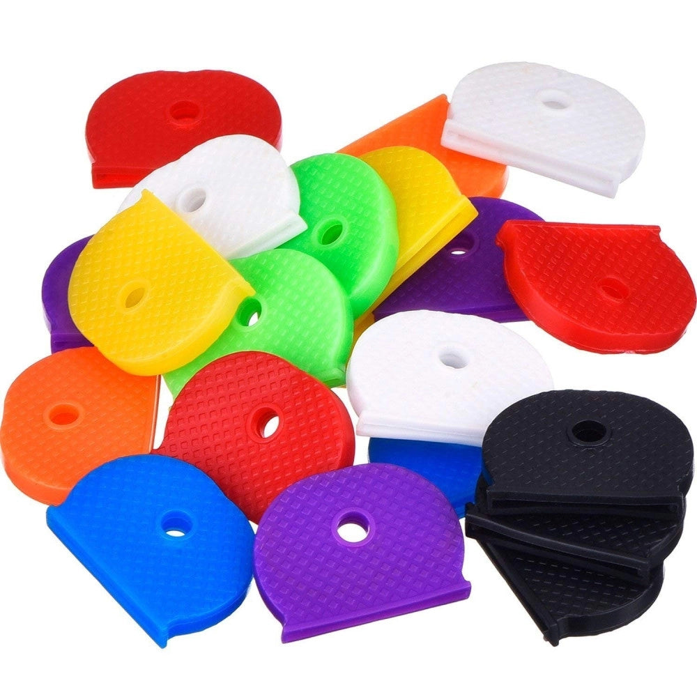 Trade Shop - Set 12 Pezzi Coprichiave Segnachiave Pvc Copri Segna Chiave Chiavi Portachiavi -