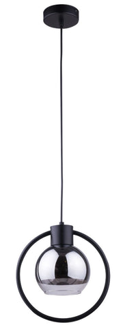 Lampada a sospensione moderna nera Linda E27 Sigma