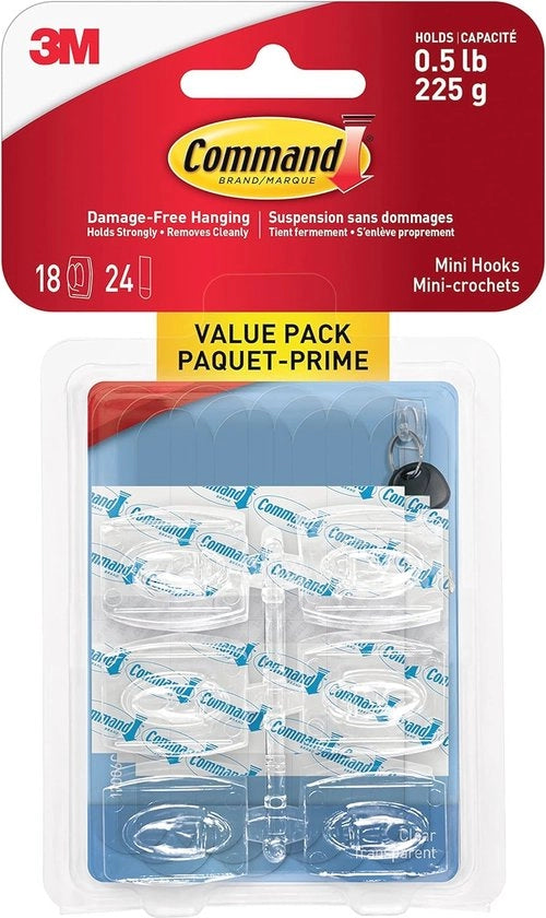 Hanger Mini Transparente - Sostegno senza danni fino a 225g