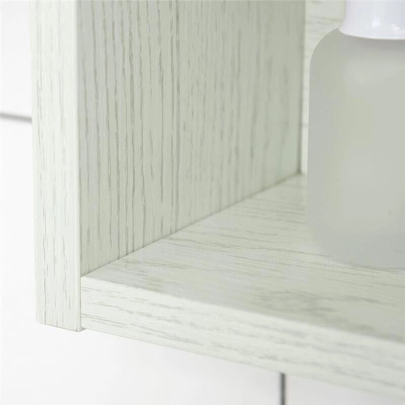 ARMADIETTO A SPECCHIO PER BAGNO CON RIPIANI REGOLABILI 3 PORTE 90X15X75CM