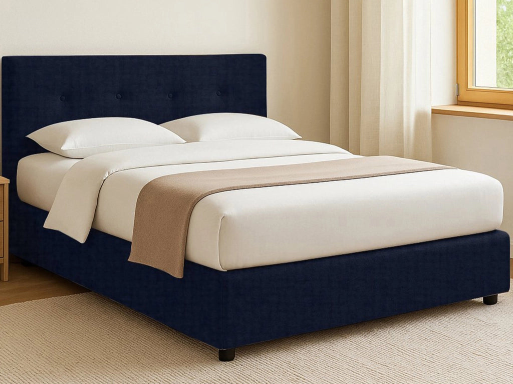 Chichester, Letto Singolo Sfoderabile Made in Italy, Viola Scuro