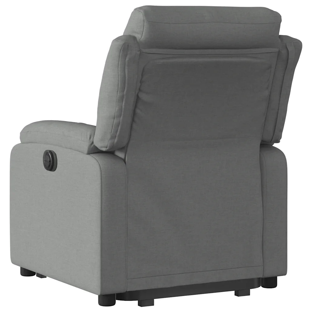 Poltrona Alzapersona Reclinabile Elettrica Grigio Scuro Tessuto 3205005