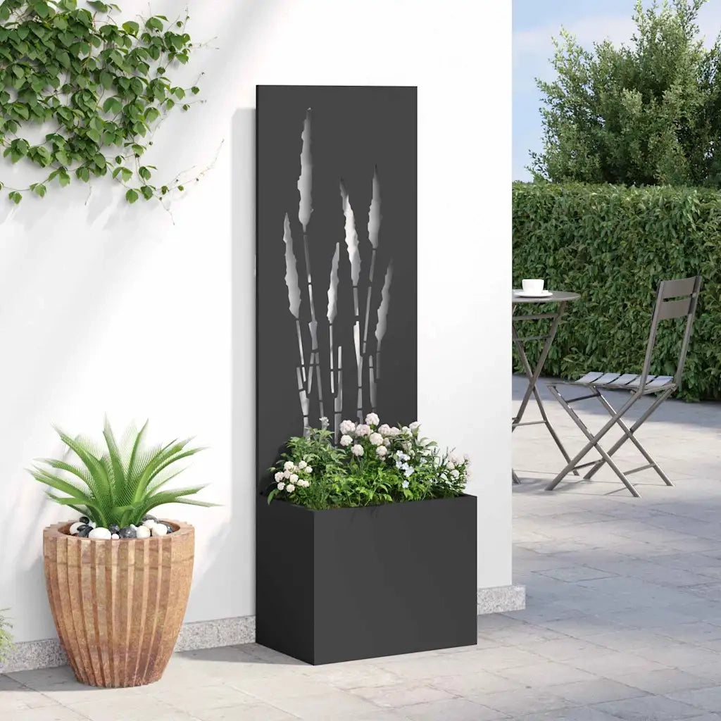 Schermo per privacy in giardino Traforo Nero 50 x 150 cm 876462