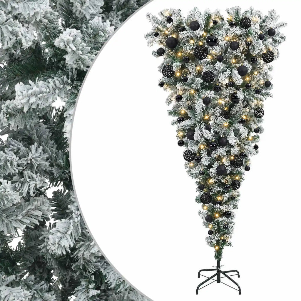 Albero di Natale artificiale rovesciato con rami snodati 210 cm 3460853