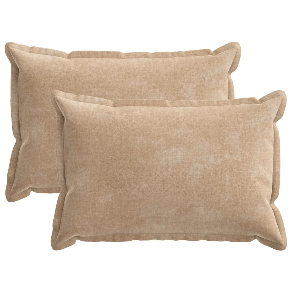 Federa 2 pz HOUTEN Tortora 50 x 75 cm Tessuto Chenille 919853