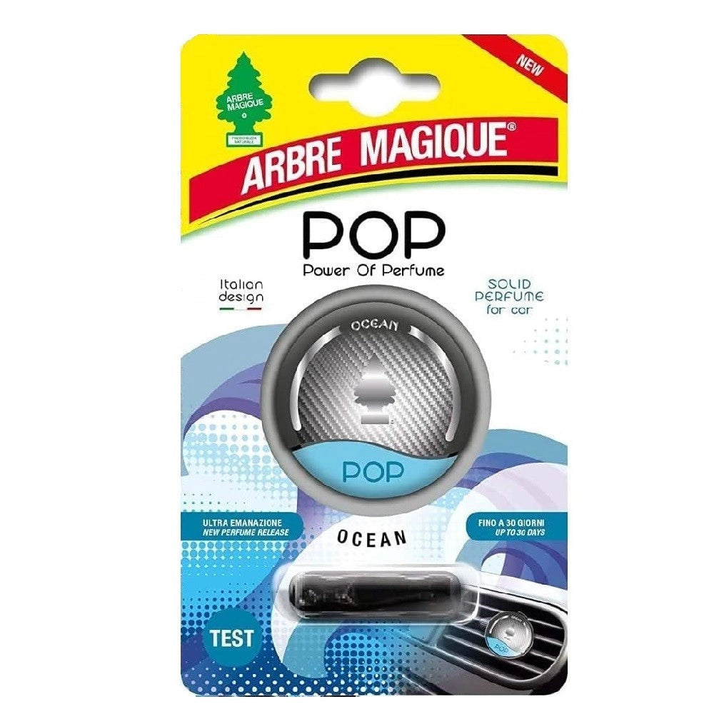 Trade Shop - Arbre Magique Pop Profumatore Deodorante Auto Fragranza Profumazione Ocean Oceano -