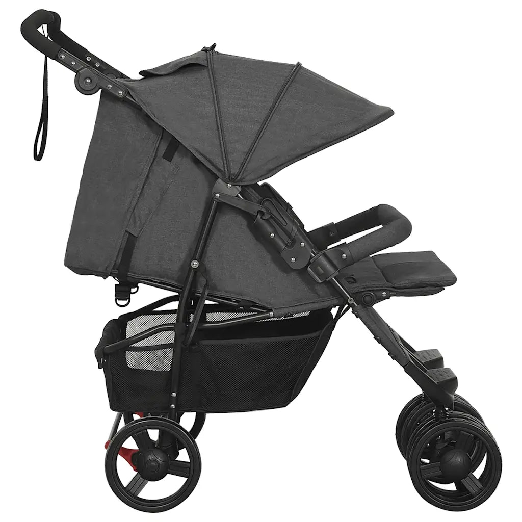 Passeggino Gemellare Antracite in Acciaio CFW2937087