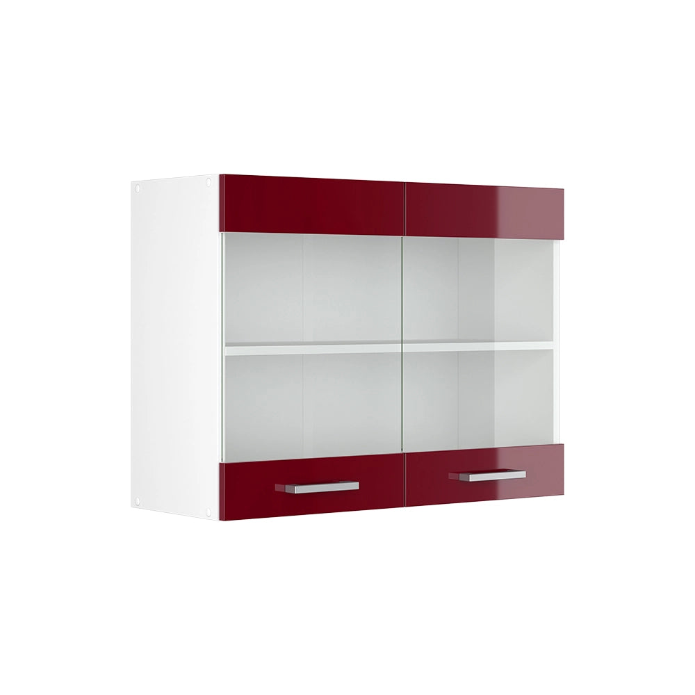 Vicco Frontale cucina Rosso lucido 79.2 x 59 cm frontale del mobile per pensile con vetro