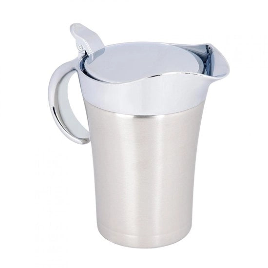 Sauskom 304 in Acciaio Inossidabile - Doppio Strato Isolante - Coperchio Stoffaeroproprio - 450/750 ml - Resistente alla Lavastoviglie - Beccuccia Flessibile - Juskan