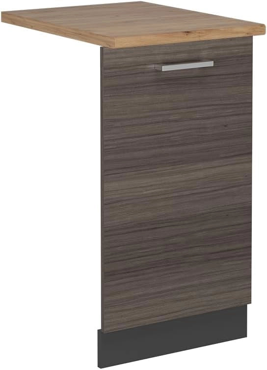 Mobiletto base per cucina R-Line, Quercia dorata, 60 cm, AP Oak, per la libera combinazione all'interno di sistemi cucina modulari