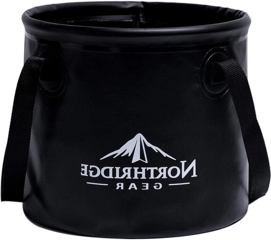 Telescopio di scarico per esterni con design trendy - Da utilizzare come vasca da bagno o secchio da 15L - Nero - Telescopio di scarico per esterni
