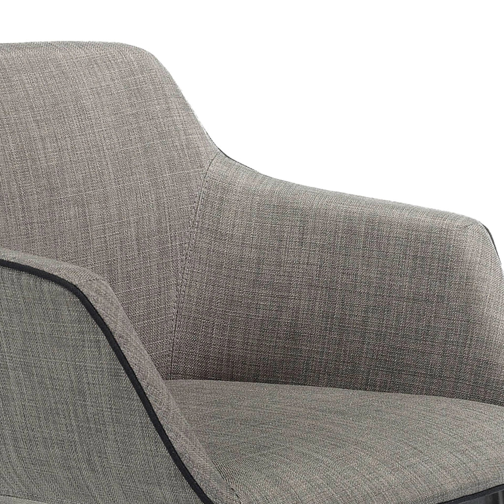 Sgabello in tessuto grigio