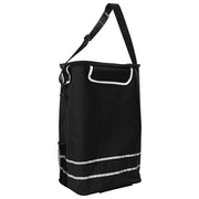 Carrello della spesa  con ruote e manico regolabile Nero 40 L