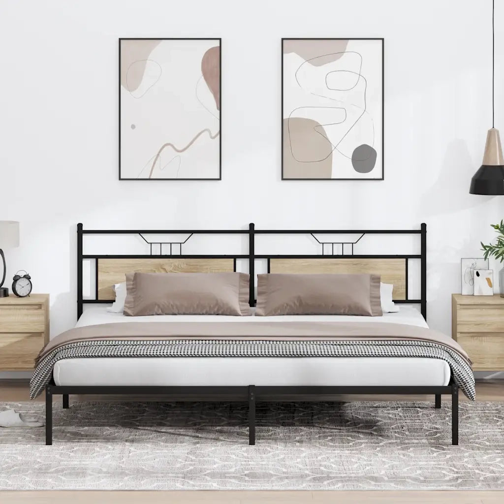 Giroletto senza Materasso Rovere Sonoma 193x201cm in Truciolato 4106798