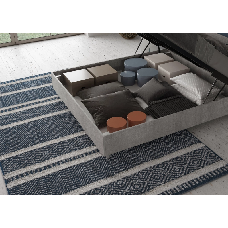 Letto Matrimoniale 160x200 cm Dores - Contenitore,Grigio