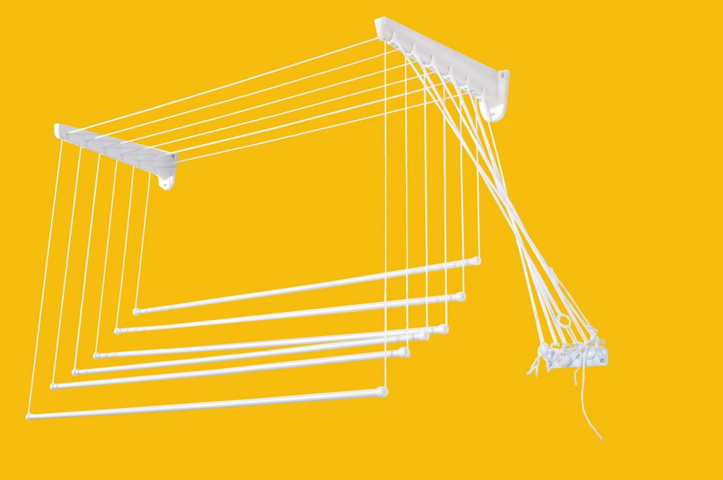 STENDIBIANCHERIA DA PARETE SALISCENDI RESINA 120 CM- 1,0 pz