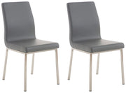 Set di 2 sedie da pranzo Colmar grigio