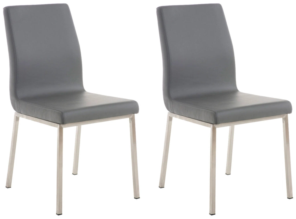 Set di 2 sedie da pranzo Colmar grigio