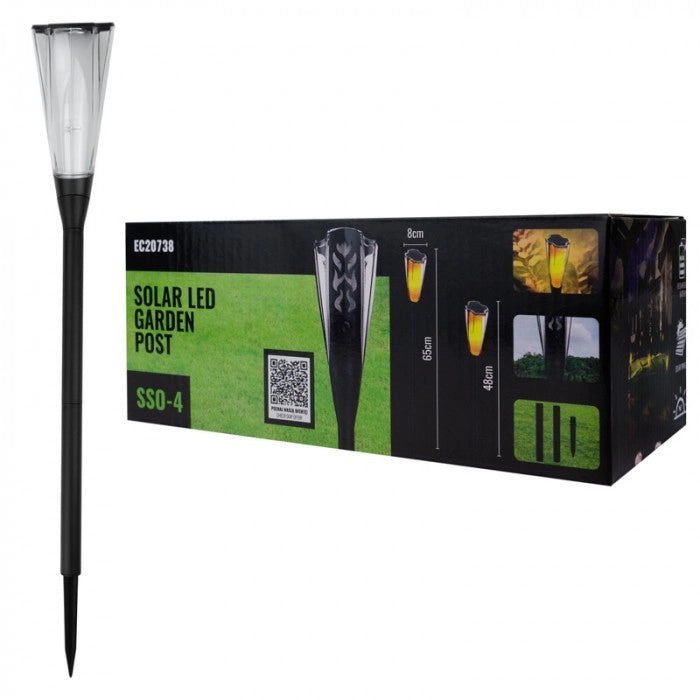 Paletto solare LED fiamma 1600K IP65 Ecolight EC20738
