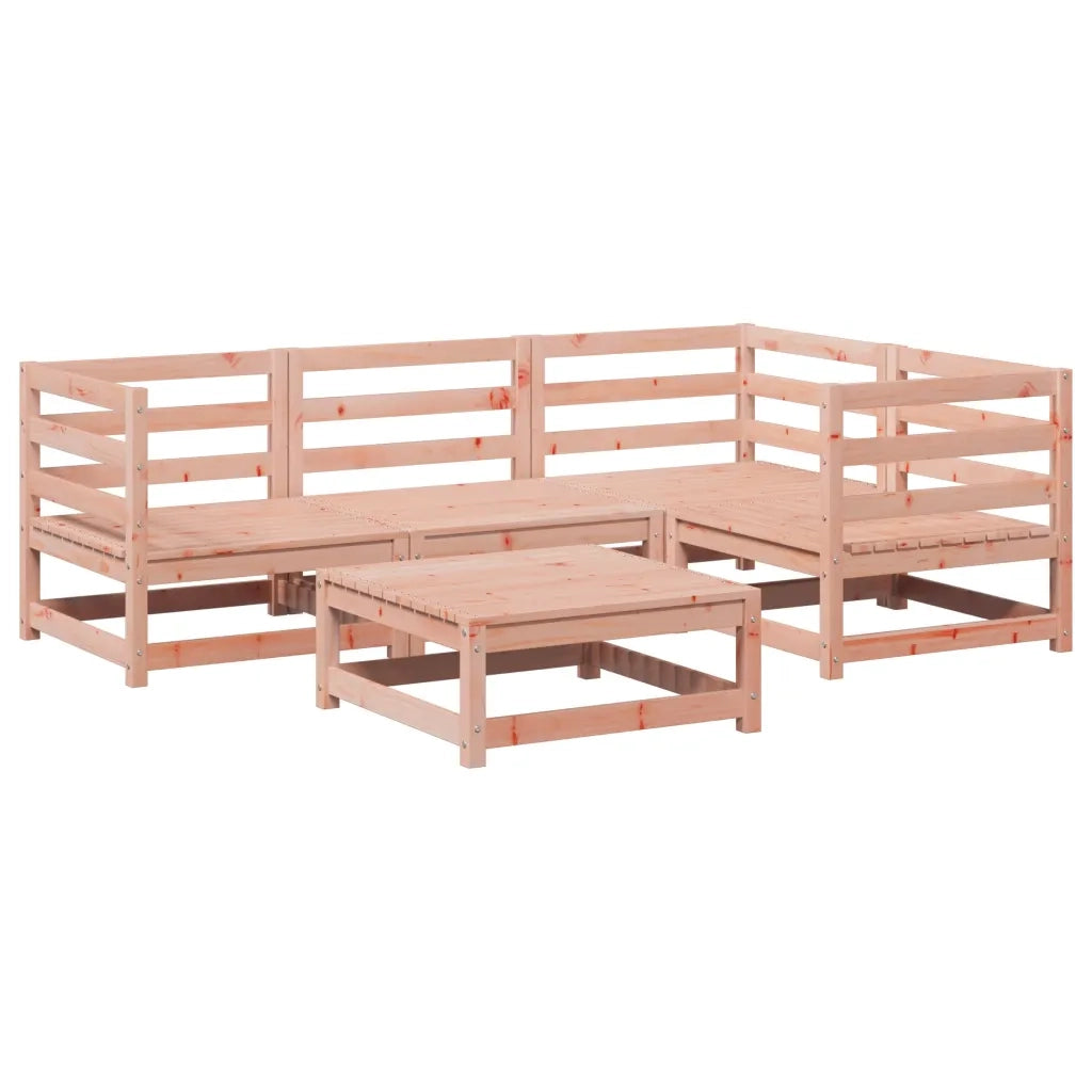 Set Divani da Giardino 5 pz in Legno Massello Abete Douglascod mxl 93041