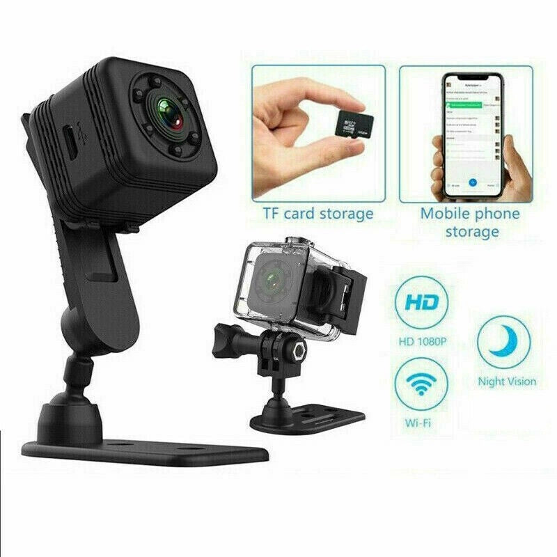SQ29 Mini Telecamera Spia WiFi Sports Camera Nascosta Spy Cam HD Wireless 360° - ZENCOCCO