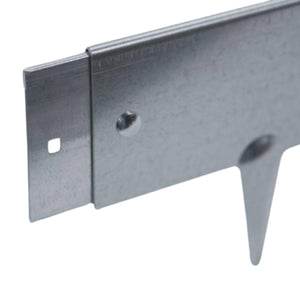 Bordura per Giardino e Orto a Giunzione in Acciaio Zincato 10 Pz da 1m x 160 mm, Bordura per Aiuola, Bordo per Aiuole