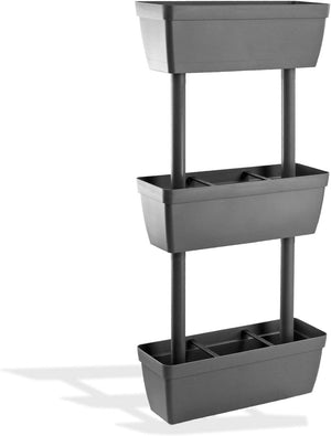 Vaso da Giardino Verticale a 3 Livelli 480x161x h 955 mm