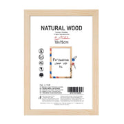 Cornice Portafoto da Appoggio Natural Wood con Piede 10 x 15 cm