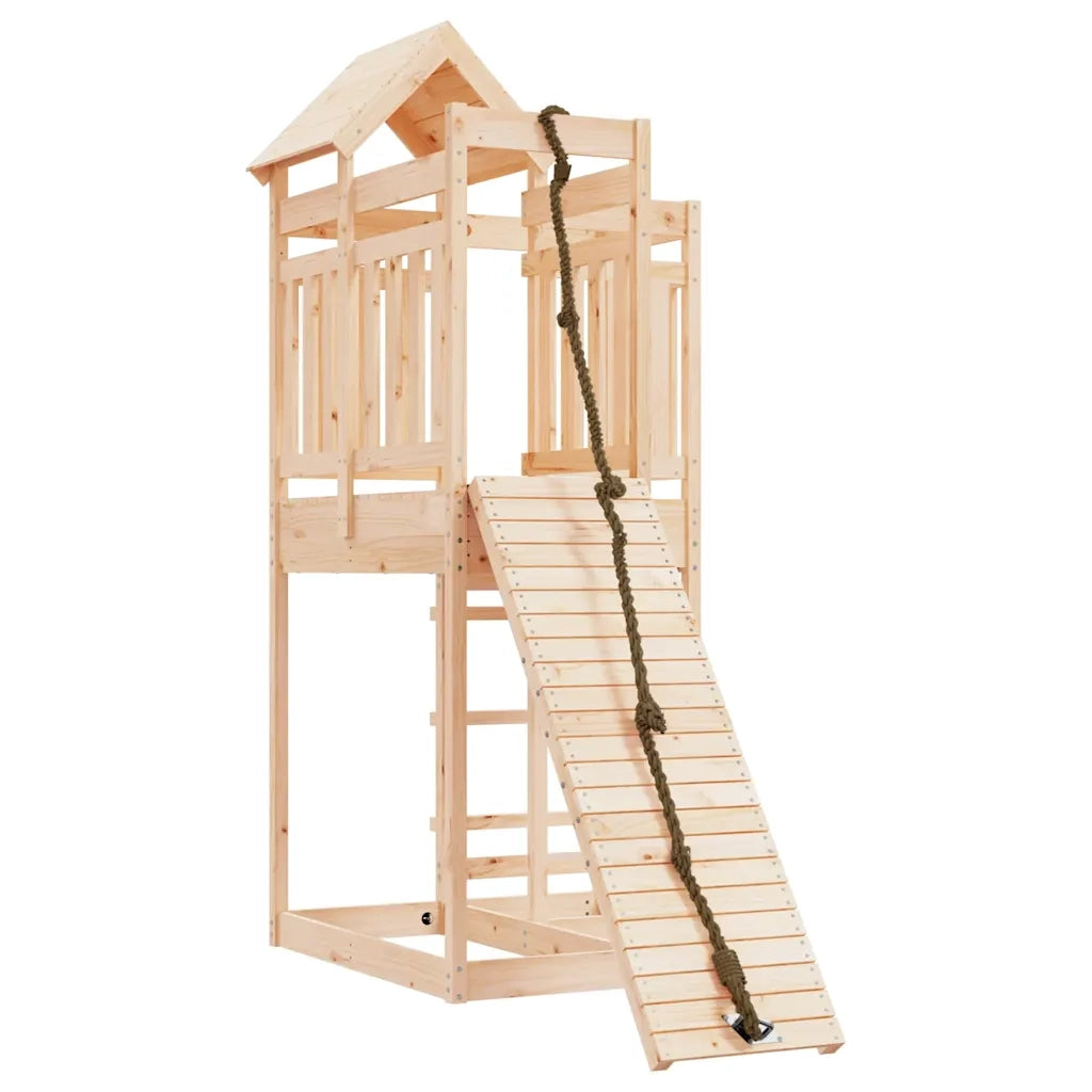 Casetta con Arrampicata in Legno Massello di Pino 3156874