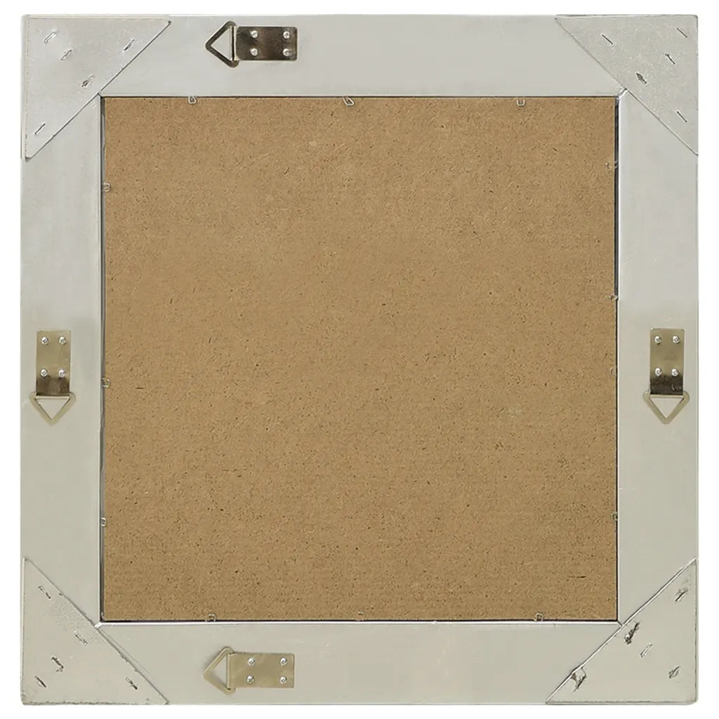 Specchio da Parete Stile Barocco 50x50 cm Argento 320314