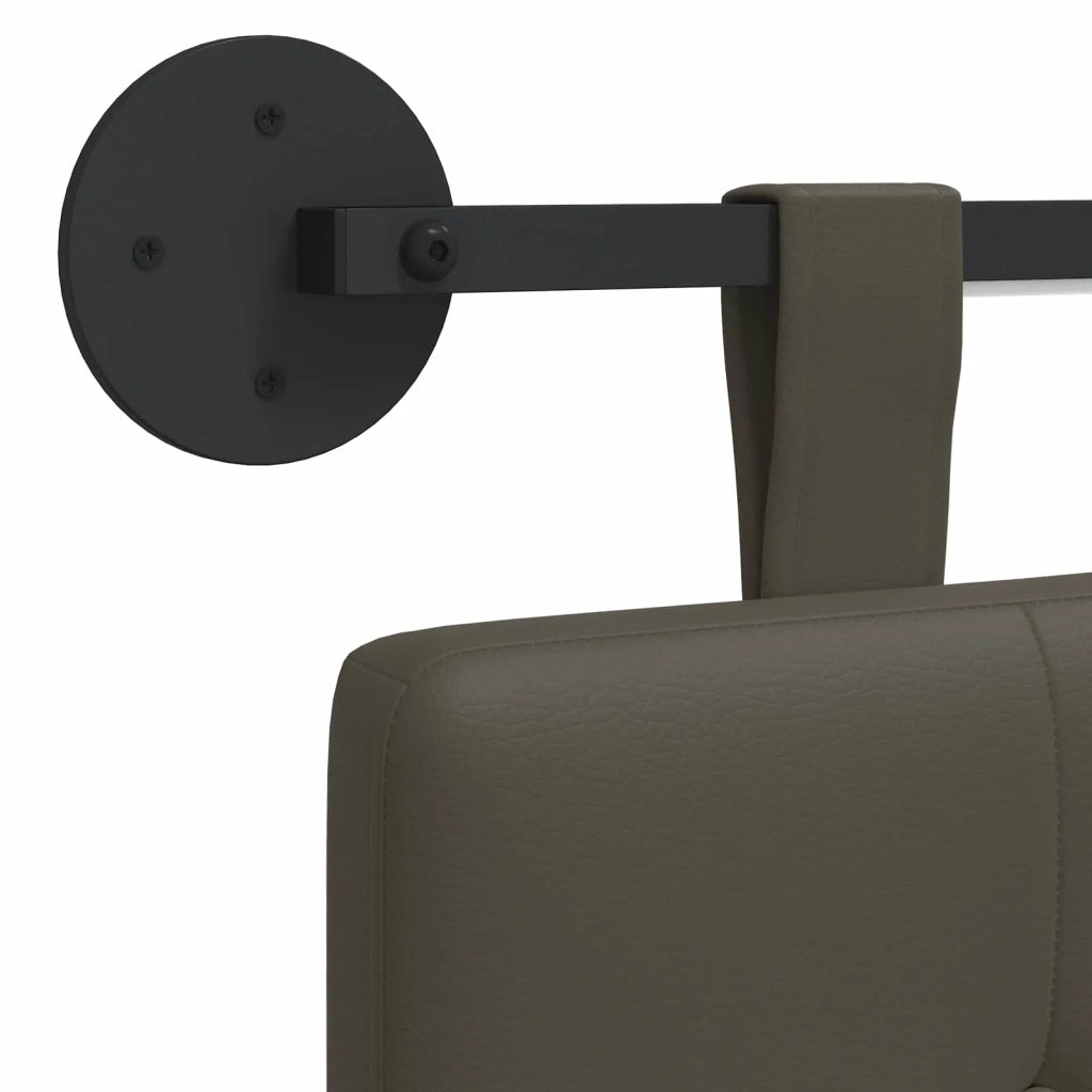 Testiera | Testata sospesa Con luce LED Grigio Similpelle