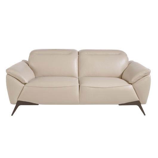 Divano a 2 posti in pelle tortora