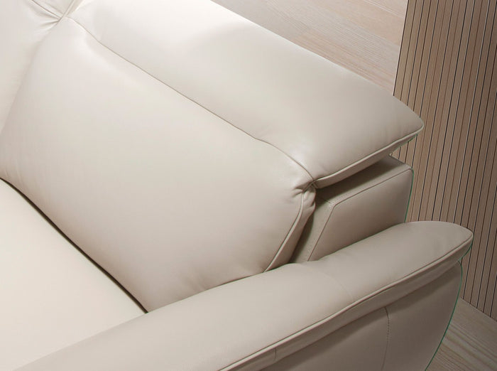 Divano a 2 posti in pelle tortora