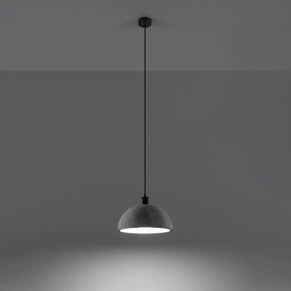 Lampada a sospensione cemento Carlito Pure Lume PU.0847