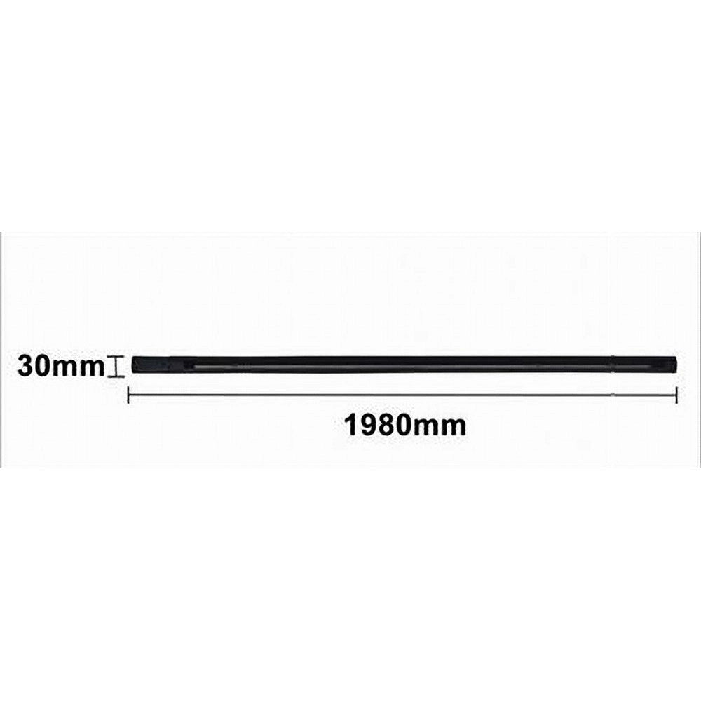 Trade Shop - Binario Trifase Bianco Nero Da 2 Metri Sistema Di Illuminazione Faretto Gf016-2m - Nero