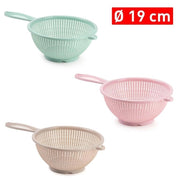 1 Pezzo Colapasta da Cucina in Plastica con Manico 19 cm 3 Colori