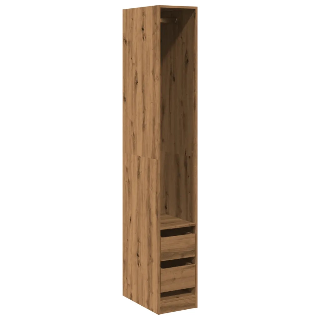 Armadio Rovere Artigianale 30x50x200 cm in Legno Multistrato CFW3363671