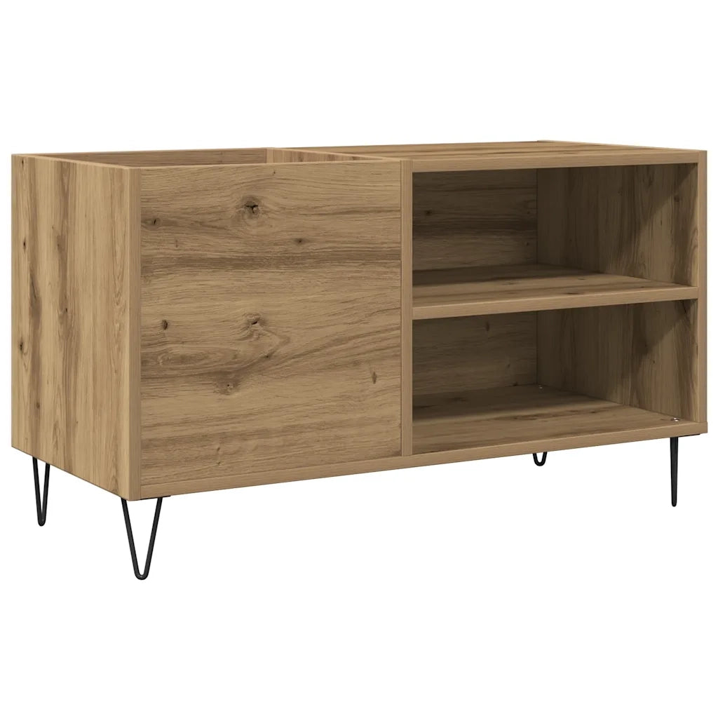 Mobile Porta Dischi Rovere Artigianale 84,5x38x48cm Multistrato