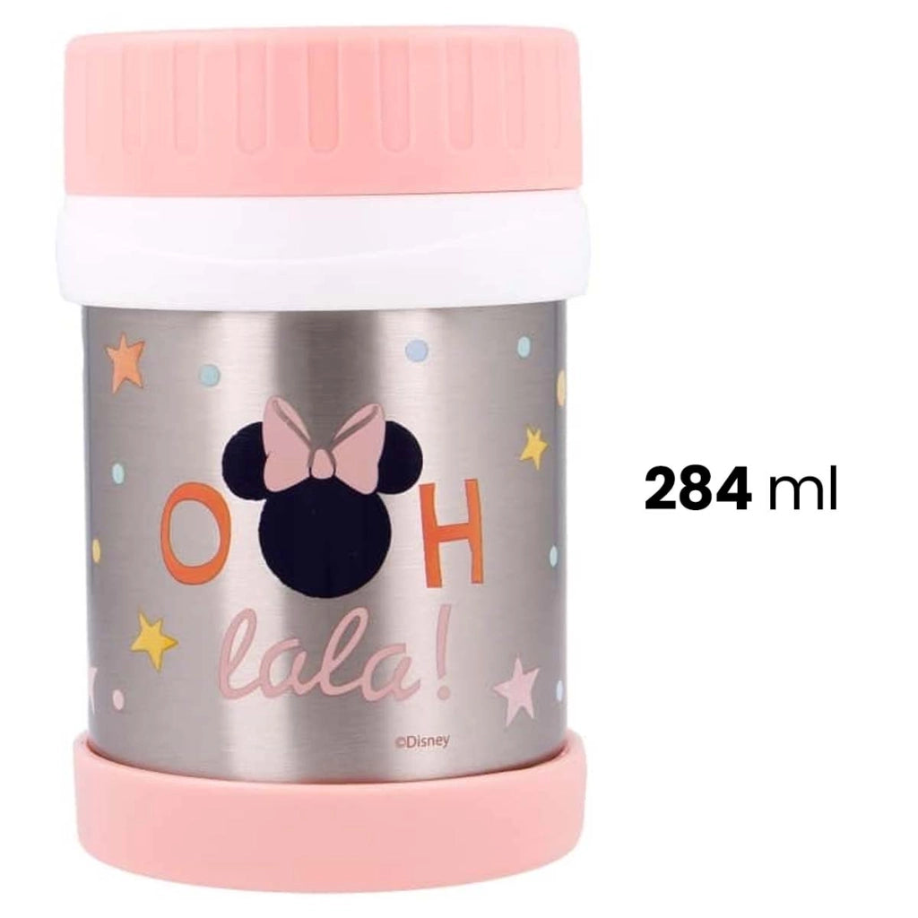 Contenitore Termico per Alimenti da 284 ml con Coperchio Ermetico Rosa Minnie Mouse