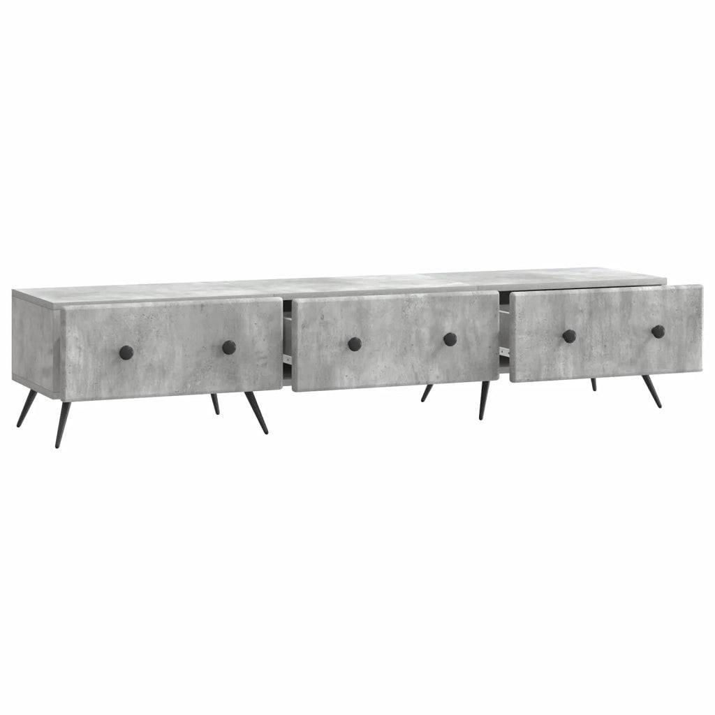 Mobile TV con cassetto Grigio Cemento 147 x 34,5 x 30 cm 895628