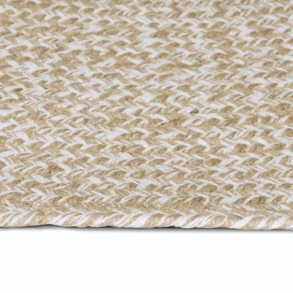 Tappeti per area Naturale e Bianco 240 x 340 cm Juta