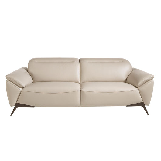 Divano a 3 posti in pelle tortora