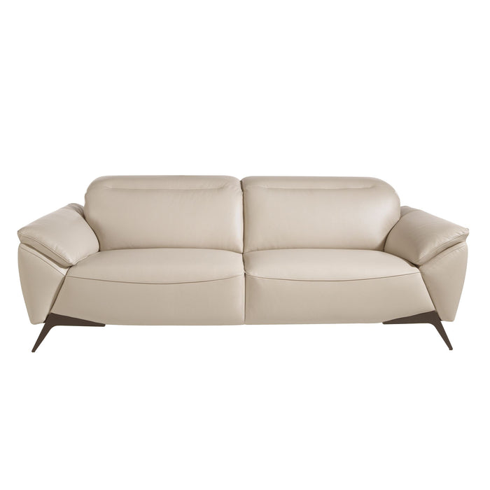 Divano a 3 posti in pelle tortora